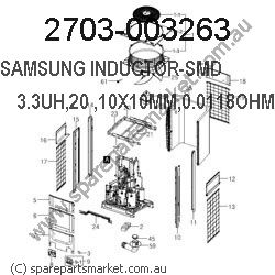 SAMSUNG INDUCTOR-SMD;3.3UH,20%,10X10MM,0.0118OHM