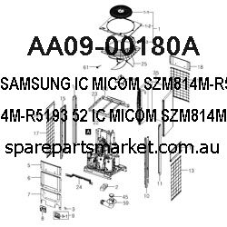 AA09-00180A-IC MICOM;SZM814M-R5193,SZM814M-R5193,52,