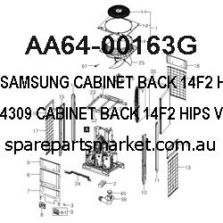 AA64-00163G-CABINET BACK;14F2,HIPS,V0,G4309