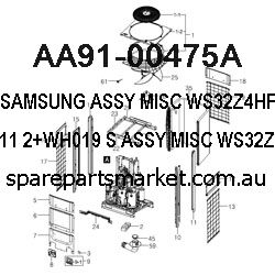 AA91-00475A-ASSY MISC;WS32Z4HF KS4A,IVN111,2+WH019 S