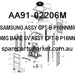 AA91-02206M-ASSY CPT-B;P16NNM07BMB,7",+380MG,BARE,SV