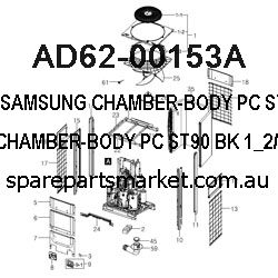 SAMSUNG CHAMBER-BODY;PC,ST90,BK, 1*2