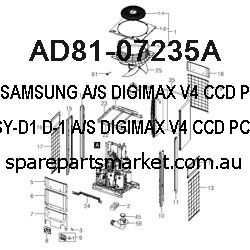 AD81-07235A-A/S;DIGIMAX V4,CCD PCB ASSY-D1,D-1