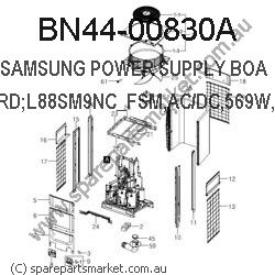 BN44-00830A-POWER SUPPLY BOARD;L88SM9NC_FSM,AC/DC,569W,