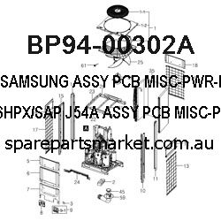 BP94-00302A-ASSY PCB MISC-PWR-DEF;SP43T6HPX/SAP,J54A