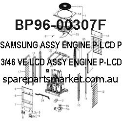 BP96-00307F-ASSY ENGINE P-LCD PA43 VE;43/46" VE LCD,