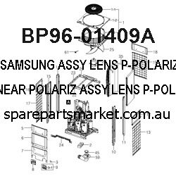BP96-01409A-ASSY LENS P-POLARIZER;RED,LINEAR POLARIZ