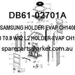 DB61-02701A-HOLDER-EVAP;CH140EAMC,STS430,T0.8,W92,L2