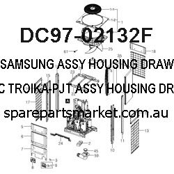 SAMSUNG ASSY HOUSING DRAWER;WF-R125AC,TROIKA-PJT