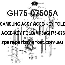 GH75-07505A-ASSY ACCE-KEY FOLD(MP3)